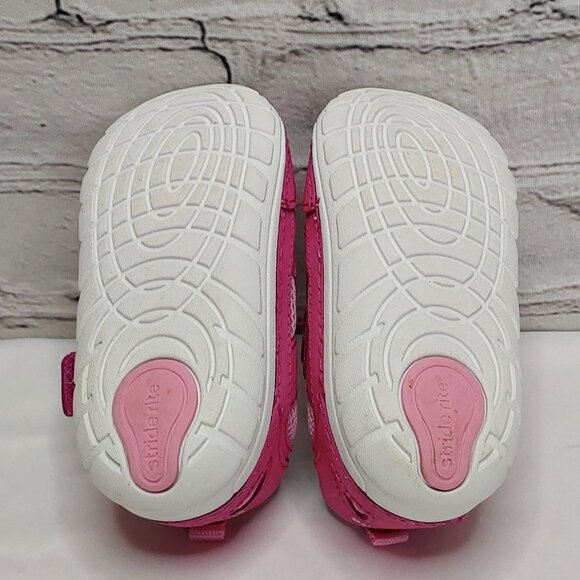 STRIDE RITE 'JAMIE' MEMORY FOAM SOFT~MOTION LEATHER SHOES SHIMMER PINK - Picture 9 of 16